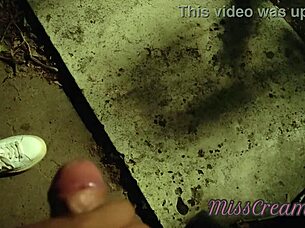 Watch Amateur sex teacher give a handjob and blowjob in public