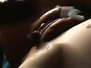 Creampied amateur babe pussy sucked, fingered and takes hard dick in her hairy pussy
