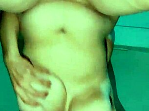 Mature Mexicana with big boobs enjoys getting her kitchen on solo