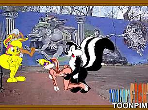 Cartoon Fun: Drawing with Pepe Le Pew and Effects Using Mugen Animation and Flashing