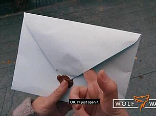 Liz De Lane rides Wolf Wagner's dick hard.