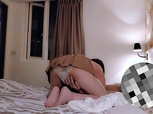 Ladyboy gets fucked with a huge cock in the curvy anal adult picture Ting-Xuan