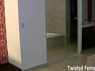 Sexy femdom ballbusting in BDSM style