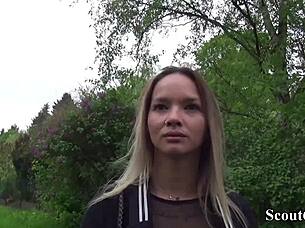 German teen Monika Winged: Teen and Petite Gets Interviewee
