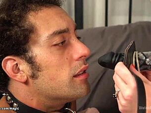 BDSM play where wife dominated by her husband