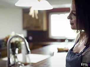 Horny MILF Elexis Monroe fingers and licks teen niece Adria Rae to orgasm