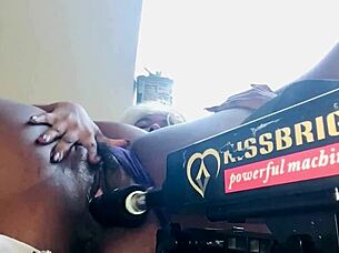 Big fat woman masturbation machine fun