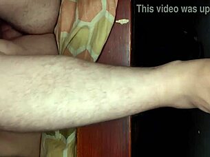 Horny stepdad lifts up dress to his stepdaughter's tight pussi…and only the tip gets sinners