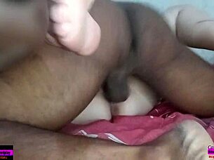 Cuckold Husband Gets a Big Black Cock: Doggy Style Porn Video and Blowjob