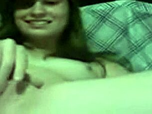 Talented webcam girl enjoys her own play with her toys