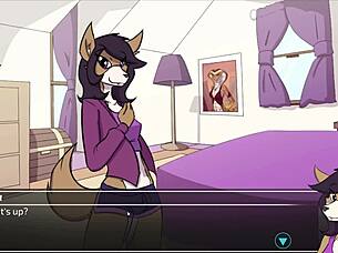 Shemale gets her ass fucked and cums hard in the second scene of this video