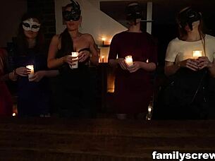 It’s a taboo cock and pussy play between family