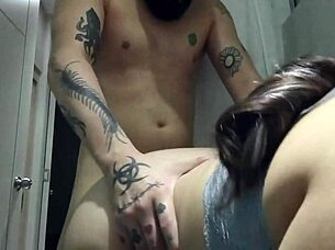 Stepmom Flaunts Big Ass In Bathroom, Gets Intense Cock Pounding From Horny POV Teen Latina BBW MILF