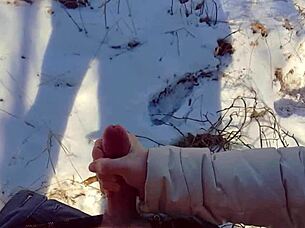 Milf perfect solo session in the woods