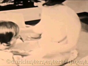 Group vintage beaver action with hazel stacked wife slut Camille