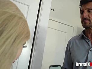 Stepdaughter’s pussy rough fucked