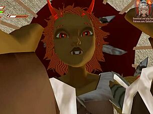 Goblins Femdom game with riding