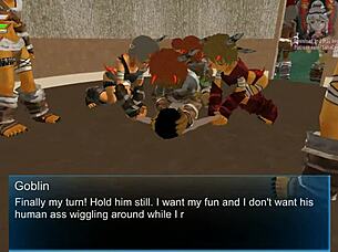 Goblins Femdom game with riding
