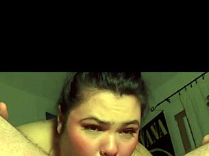 Big natural tits fat women get creampied