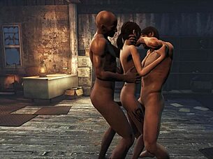Two gay guys have fun in Fo4