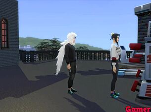 A lot of hentai fans dreams come true with seduced Haku hentai takes his anal sex from different positi