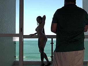 Elisa Sanches makes african pornstar her ass big and flaunts it in public