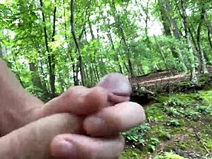 Two Deer Watch Me Masturbate in Wild Outdoor Scene