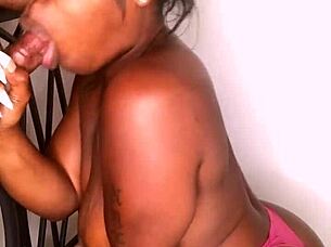 Keishabang bitches big black dick in a Steamy blowjob