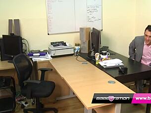 Crystal steams up during a steamy casting session with Monty