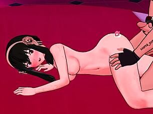 Yor Forger's Love Hotel Adventure: A 3D Cartoon Anime