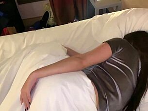 Cute Latina stepsister takes a creampie and gets fucked hard
