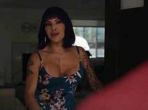 Transsexual MILF bangs guy in French video