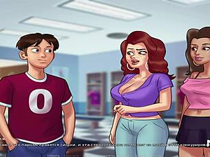 But in the cartoon teen girls get wet and wild in the shower