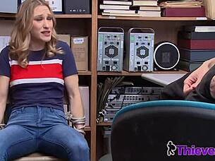 Police officer having a horny time with teen pornstar Kasey