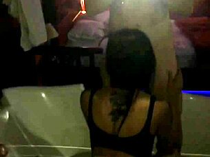 They go walking around in a motel bathroom exploring the world of anal sex