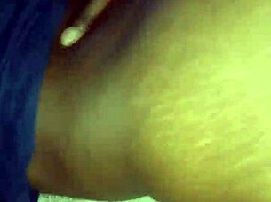 Ebony mom with big butt tries to get creampie and gets it