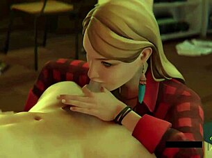 Watch Rachel give a blowjob in this 3D hentai animation