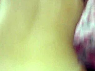 A black wife performs oral sex on her white husband and is bred
