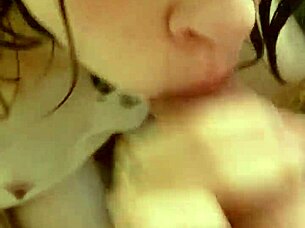 Mona has naked tattooed skin and small tits stunning in this POV blowjob scene