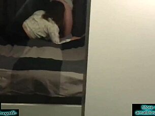 A SEXY couple show the fun they have at a party with several persons
