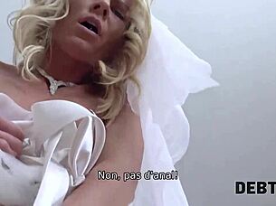 In homemade cuckold video MILF slutwife cheats on husband for money