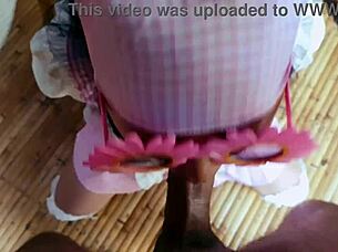 Cosplay Horny Maid Begs for Anal POV Video