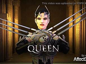 the warrior queen in 3d fantasy animation 😊