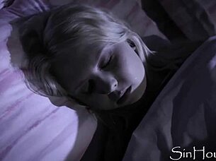 Stepbro and stepsister get naughty in skinny teen at house party