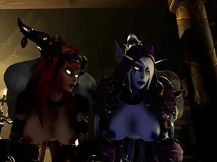Furry orgy with blow job and doggy style action