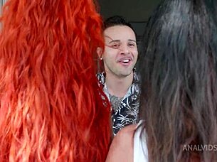 High definition video of the hot ladies Linda del Sol and Natasha Ink making a good ass to mouth contact