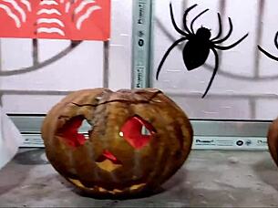Mother in law and stepson fuck in Halloween in Hindi
