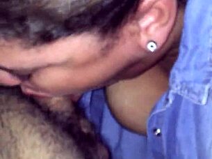 The porky slut BBW gives an incredible blowbang and swallows
