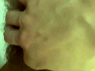 Hairy people caught on the act, making love inside the washroom
