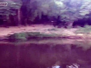Mature woman enjoys a steamy outdoor fuck with a man who can't resist her big pussy